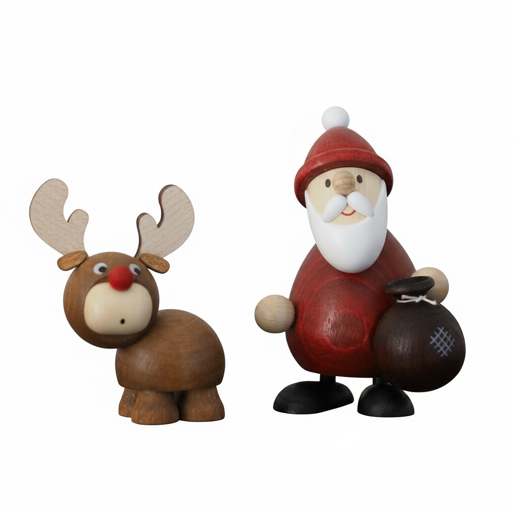 Weihnachtsmann Collectibles - Santa and Rudolph