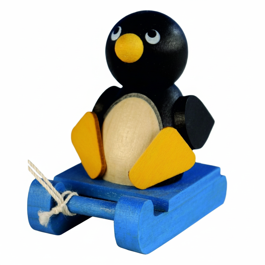 Weihnachtsmann Collectibles - Francine the Penguin on a Sled (Single)