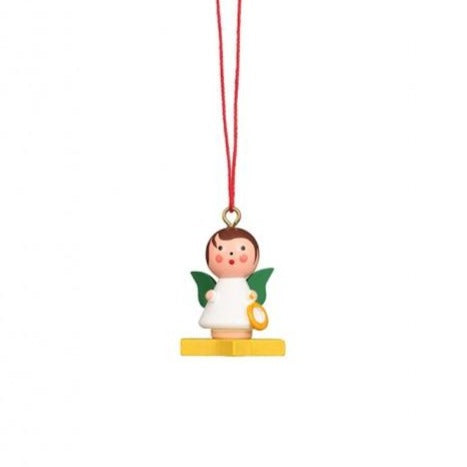 Mini angel - Floating on a Colourful Star - Christmas tree decoration