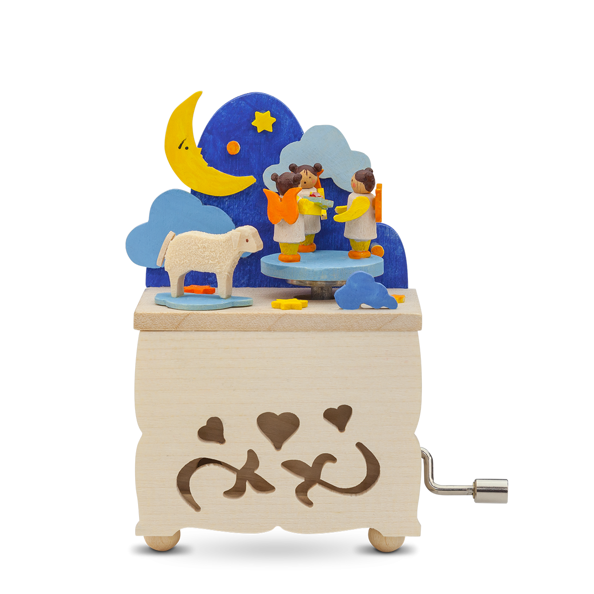 Music Box (Traditional Crank-Style) - Large Angel Lullaby