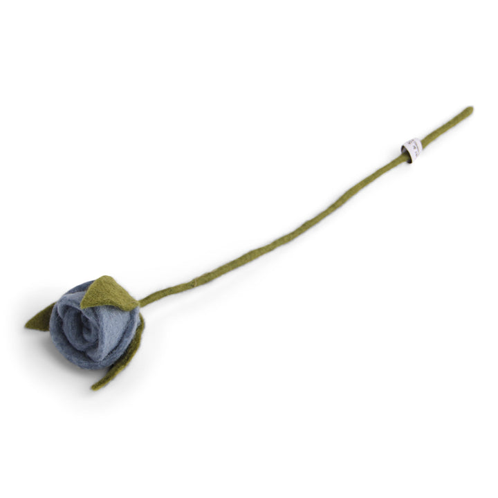 Felt Flowers - Beautiful Rose - Sea Blue