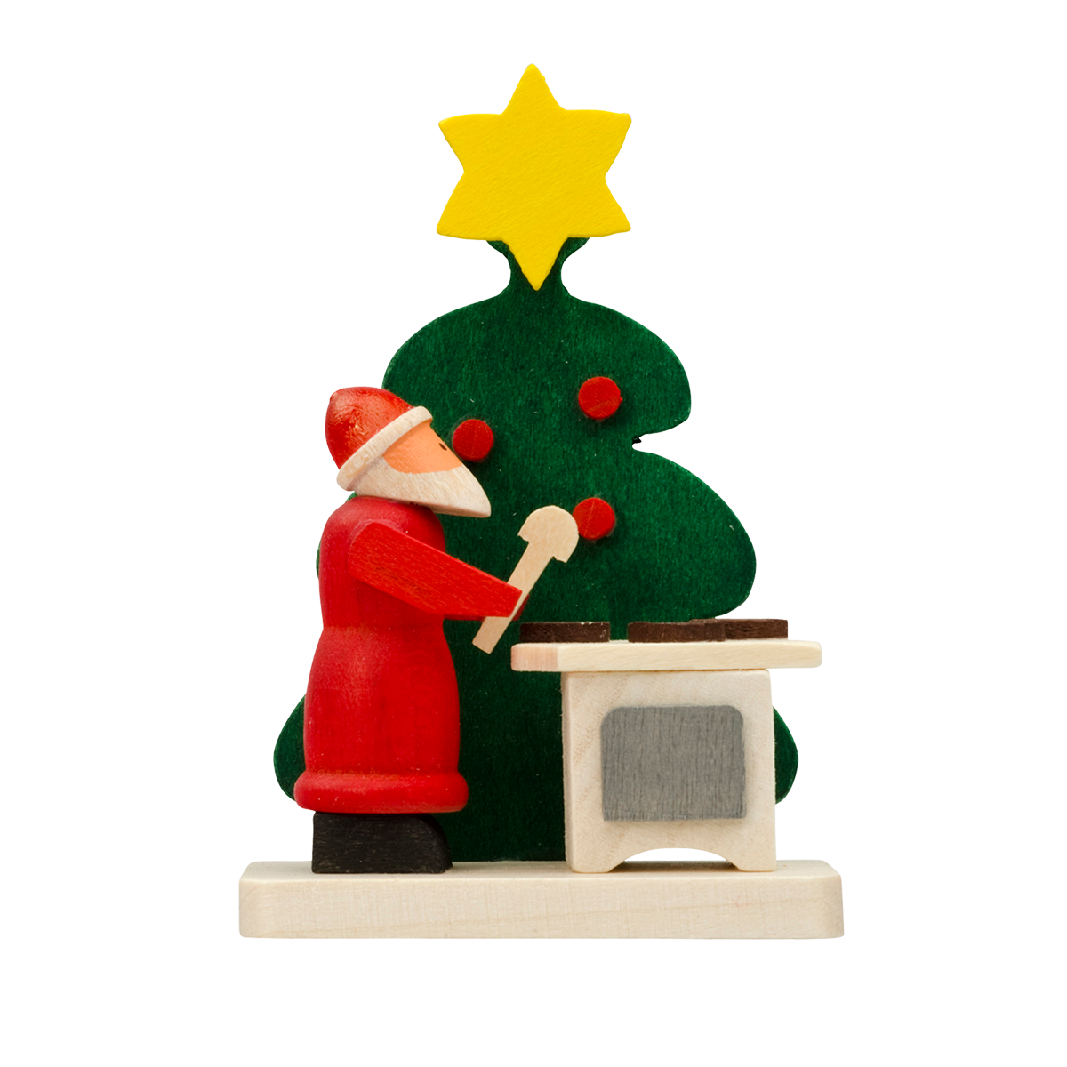 Under the tree with Santa - Baking Gingerbread - Christmas tree decoration