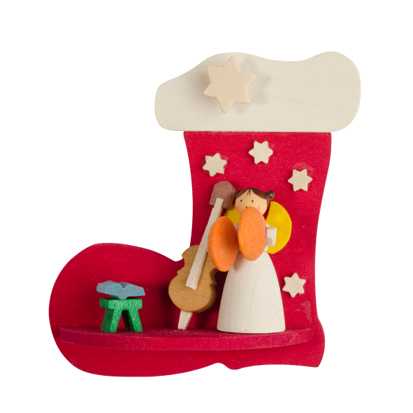 Angel in a stocking (Music Player) - Christmas Tree Decoration