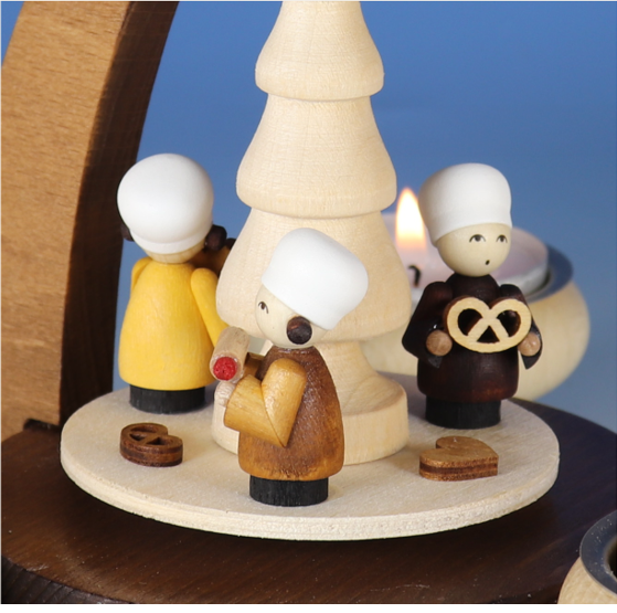 Christmas Pyramid + Free pack of Candles - Christmas Bakery