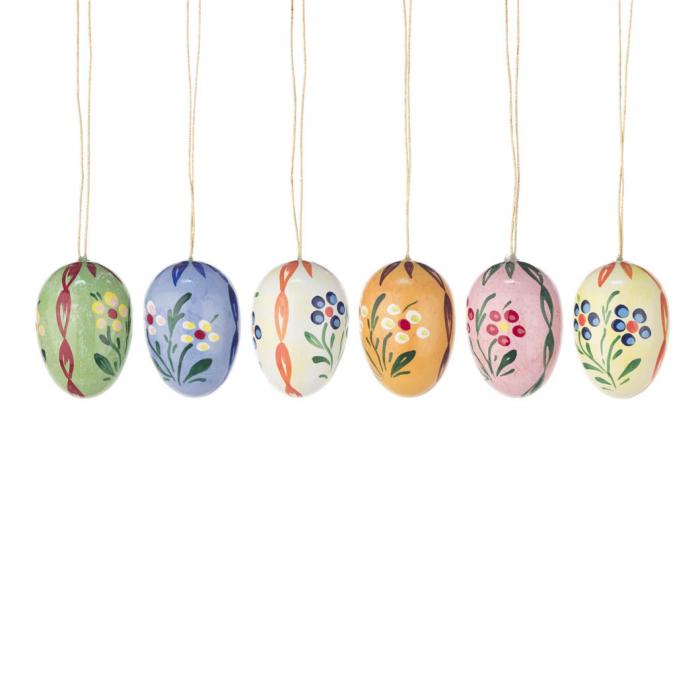 Easter Tree Decoration - Pastel Spring Blossoms (Set of 6)