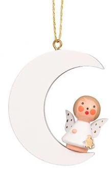 Mini angel - Moon-sitting - Christmas tree decoration