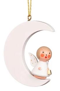 Mini angel - Moon-sitting - Christmas tree decoration